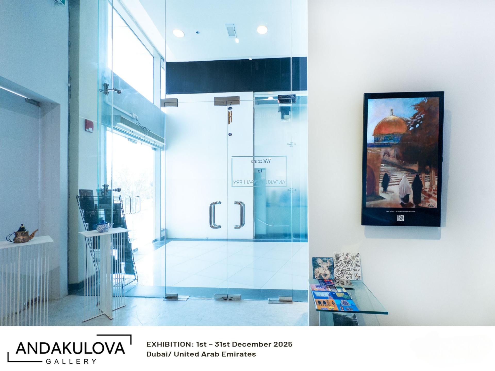 Al-Aqsa Mosque, Autumn, oil by Lea Laboy 